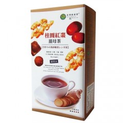 台湾绿源宝 桂圆红枣姜母茶(500g/盒)x4盒组