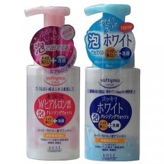 日本KOSE softymo嫩白及玻尿酸卸妆洗颜慕丝200ml-二入任组-网