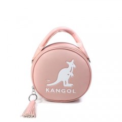 KANGOL 侧背包 圆型包 手提 粉红色 6055301141 noC20