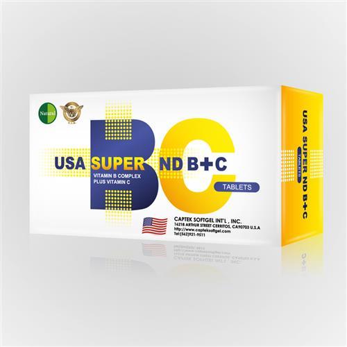 美国Natural D 超级B+C能量补给组(30粒/盒)*5盒-网