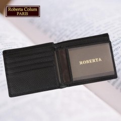 (Roberta Colum)诺贝达 男用专柜皮夹 进口软牛皮短夹(25005二色可选)