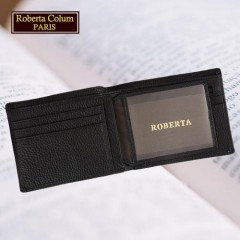 (Roberta Colum)诺贝达 男用专柜皮夹 进口软牛皮短夹(25003二色可选)