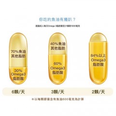 大研生医 omega-3 84%德国顶级鱼油5盒(共300粒)