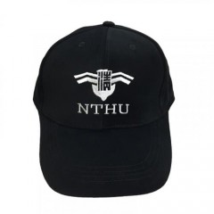 NTHU-棒球帽-NTHU&校徽-黑