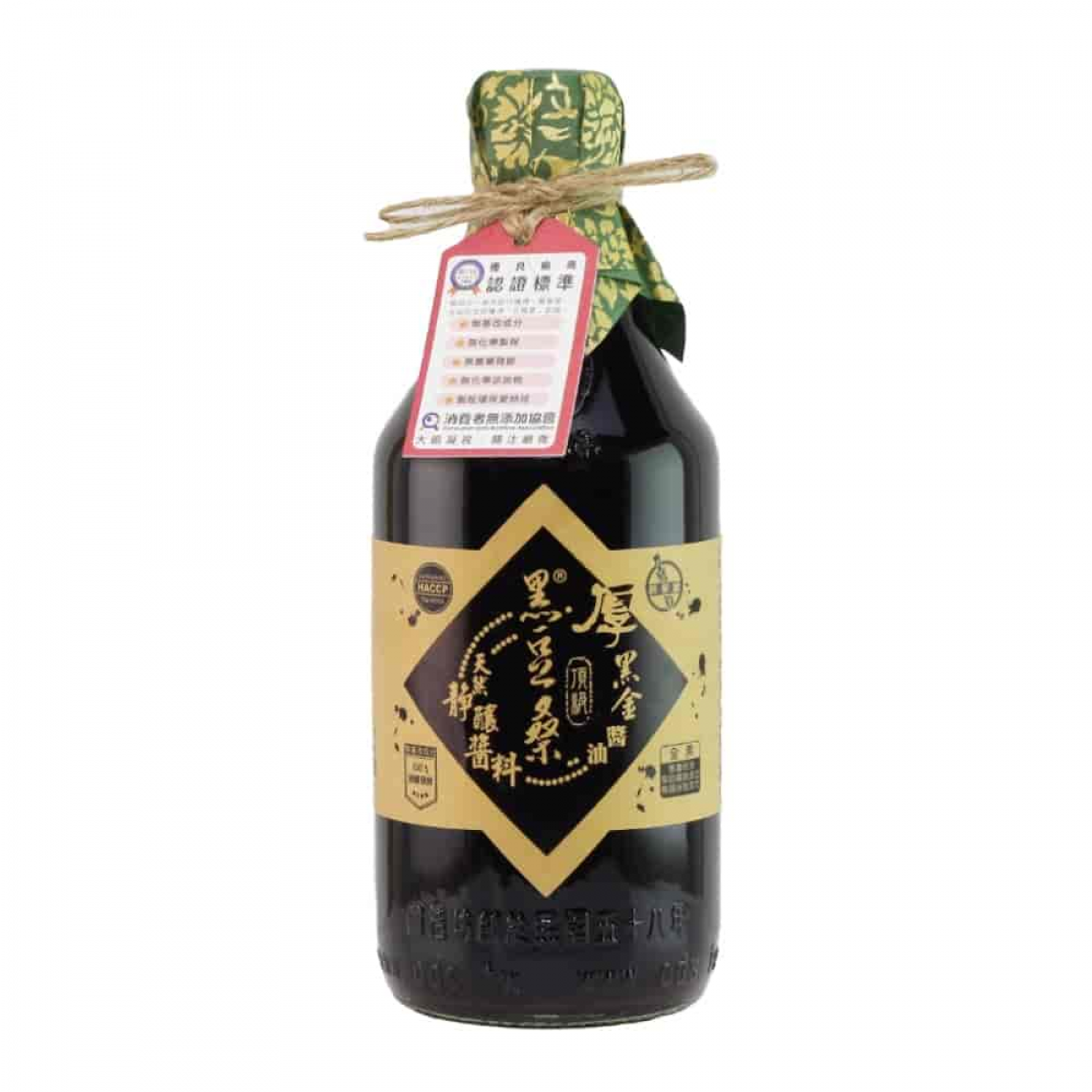 黑豆桑天然极品顶级厚黑金酱油