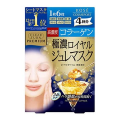 日本KOSE高浓度胶原蛋白果冻保湿面膜4入