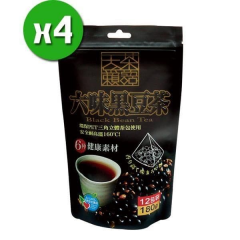 阿华师-六味黑豆茶-(15g*12入/袋)x4