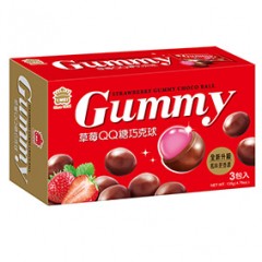 义美草莓QQ糖巧克球
